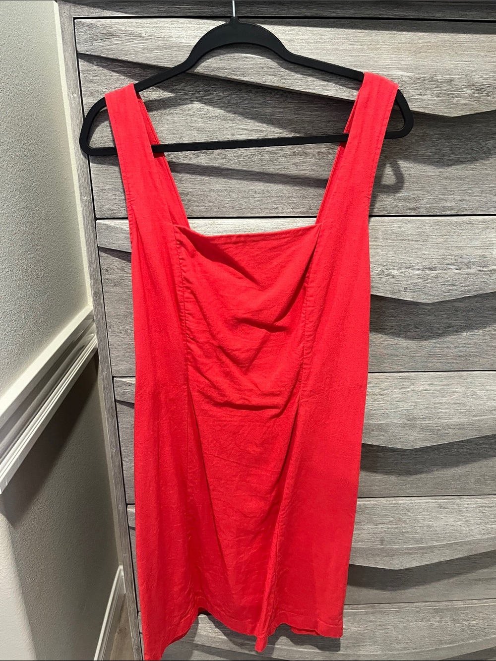 Old Navy Red Square-Neck Mini Dress